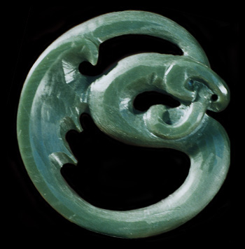 Carved Jade Uroboros