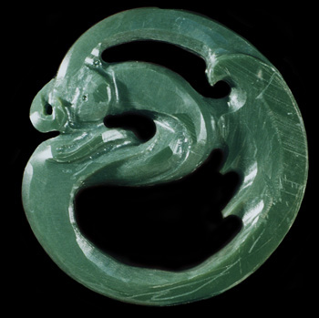 Carved Jade Uroboros