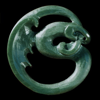 Carved Jade Uroboros