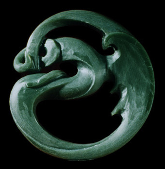 Carved Jade Uroboros