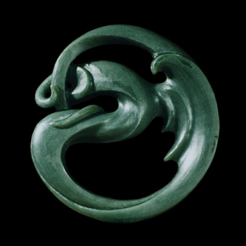 Carved Jade Uroboros