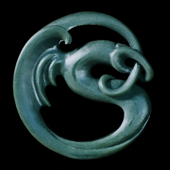 Carved Jade Uroboros