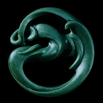 Carved Jade Uroboros