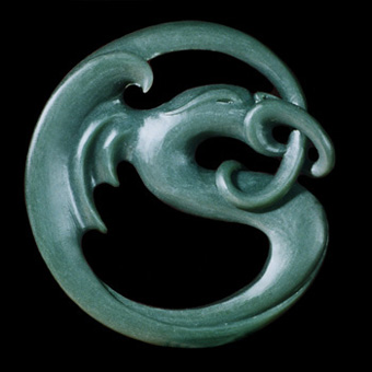 Carved Jade Uroboros