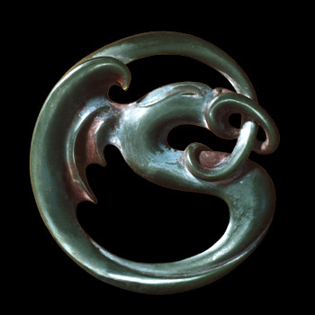 Carved Jade Uroboros