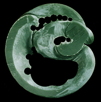 Carved Jade Uroboros