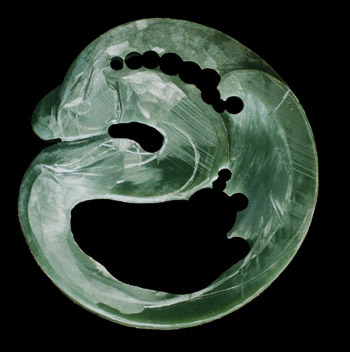 Carved Jade Uroboros